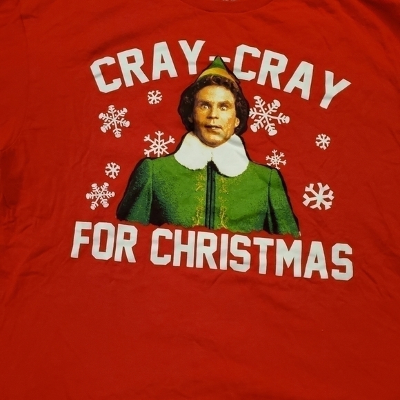 ELF Cray Cray for Christmas Tshirt - Picture 3 of 7